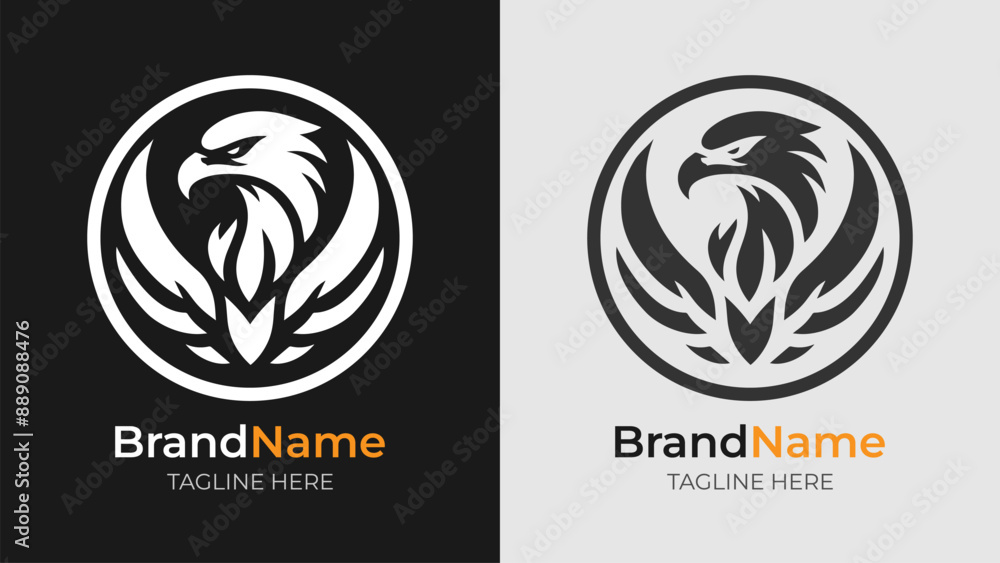 Powerful and Angry Eagle Logo Design. This minimalist logo features a fierce eagle in mid-flight, capturing the power and anger of the majestic bird. Powerful and Angry Eagle Logo Design. This minimalist logo features a fierce eagle in mid-flight, capturing the power and anger of the majestic bird.