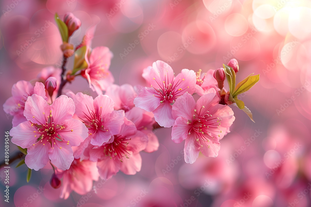 A pink flower with a green stem. The flower is in full bloom and has a beautiful, delicate appearance A pink flower with a green stem. The flower is in full bloom and has a beautiful, delicate appearance