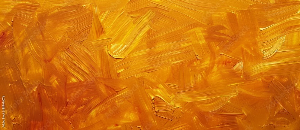 Abstract painting featuring bold and expressive brushstrokes in a rich golden yellow hue, creating a dynamic and visually captivating texture Abstract painting featuring bold and expressive brushstrokes in a rich golden yellow hue, creating a dynamic and visually captivating texture
