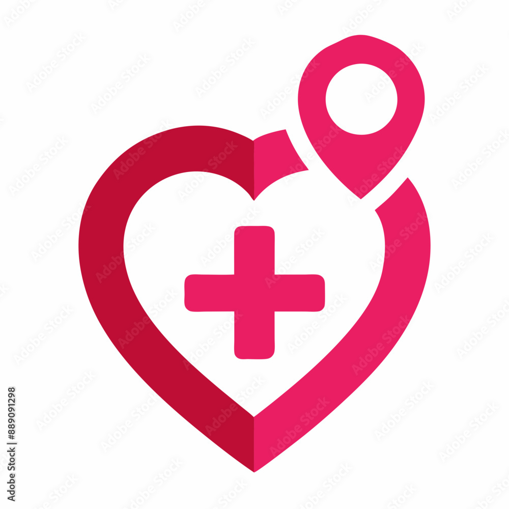 Medical symbol of heart, Clinic Featuring Medical Logo Medical symbol of heart, Clinic Featuring Medical Logo