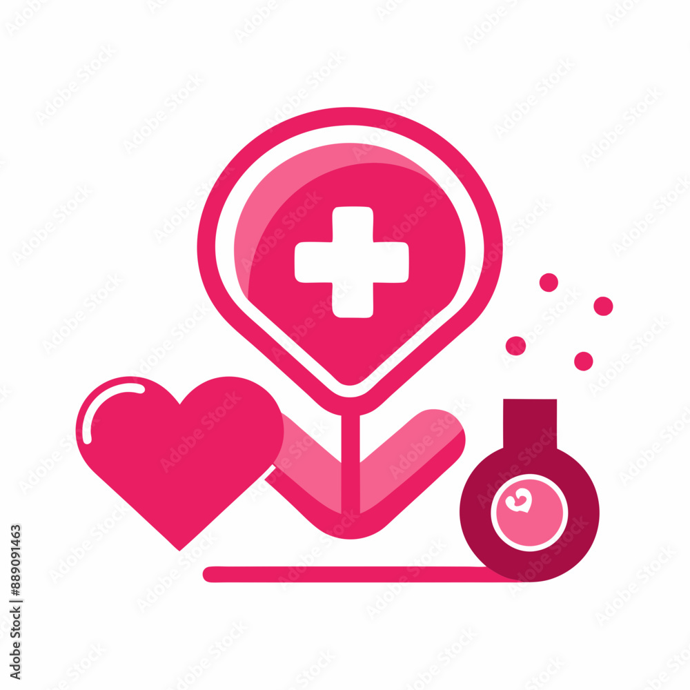 Medical symbol of heart, Clinic Featuring Medical Logo Medical symbol of heart, Clinic Featuring Medical Logo