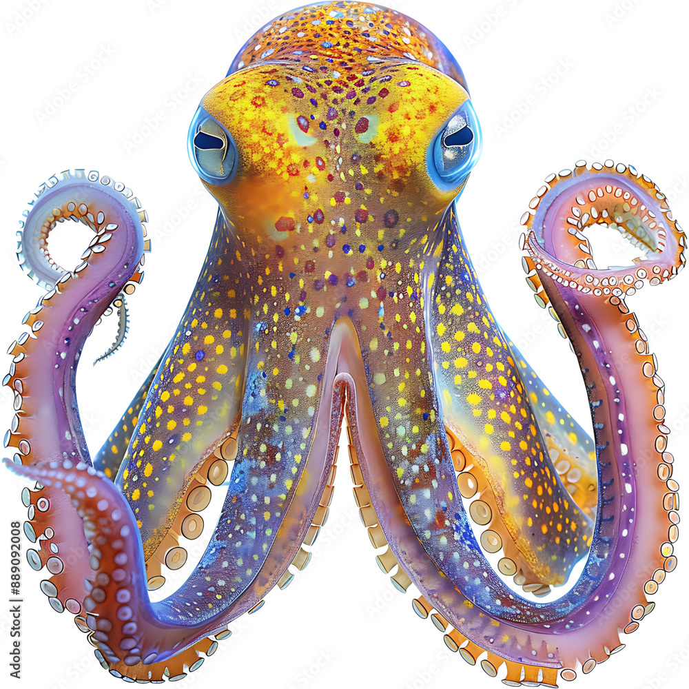octopus isolated on white