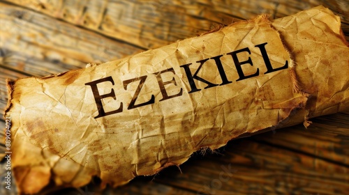Rustic Scroll of Ezekiel: Capturing the Essence of Prophetic Teachings and Divine Messages