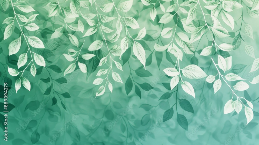 Abstract Green Leaf Pattern Background. Abstract Green Leaf Pattern Background.