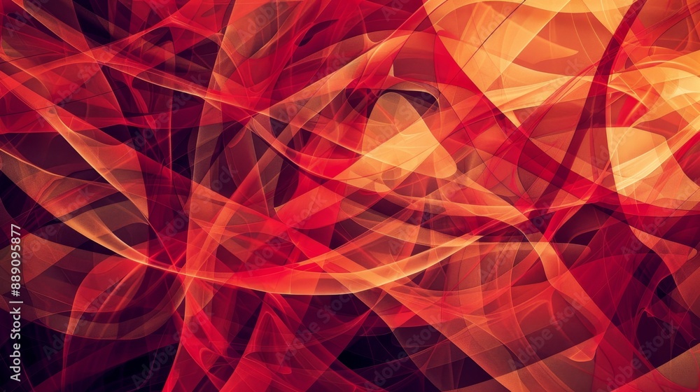 Abstract Red and Orange Swirling Pattern. Abstract Red and Orange Swirling Pattern.