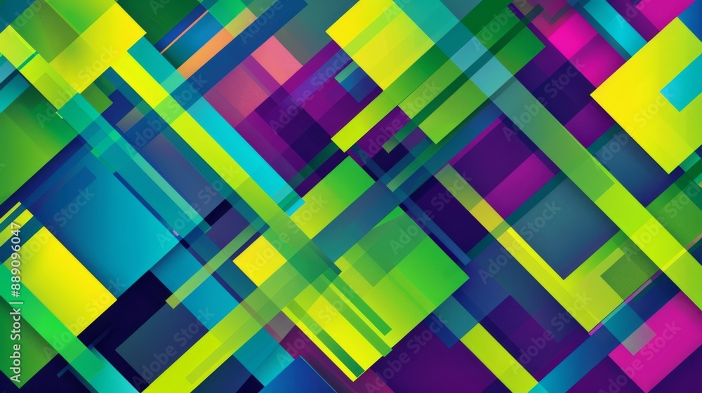 Abstract Geometric Pattern with Vibrant Colors.