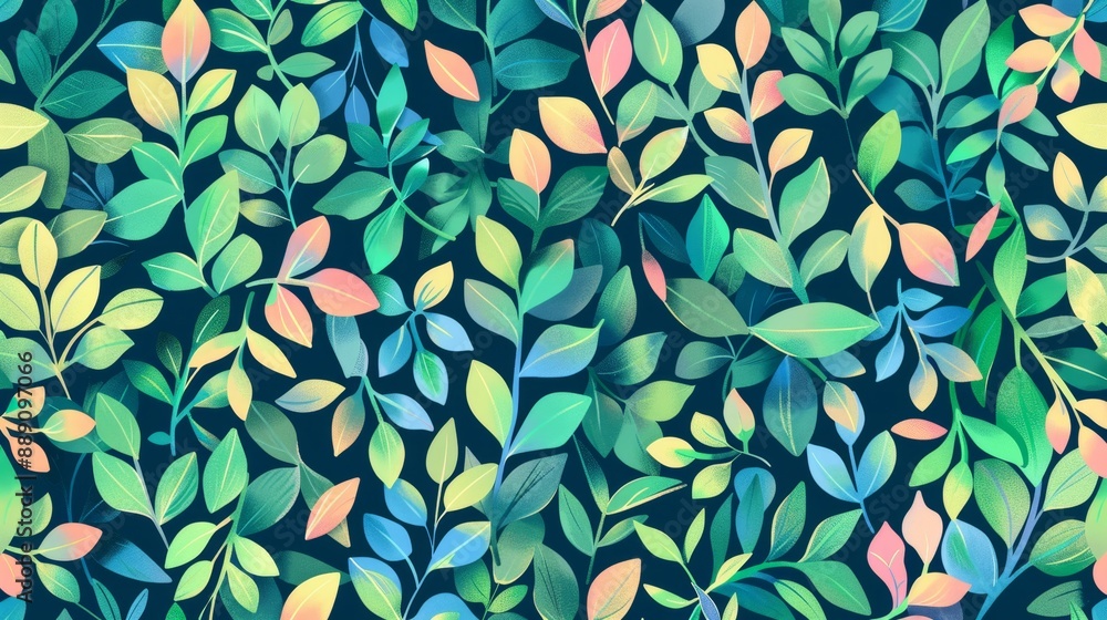Colorful Leaves Pattern. Colorful Leaves Pattern.