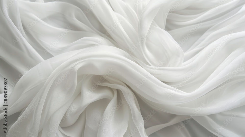 Abstract White Fabric Texture. Abstract White Fabric Texture.