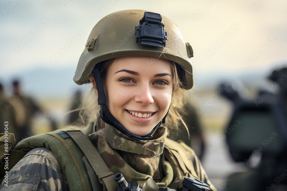 Caucasian soldier at the battlefield generative AI Caucasian soldier at the battlefield generative AI
