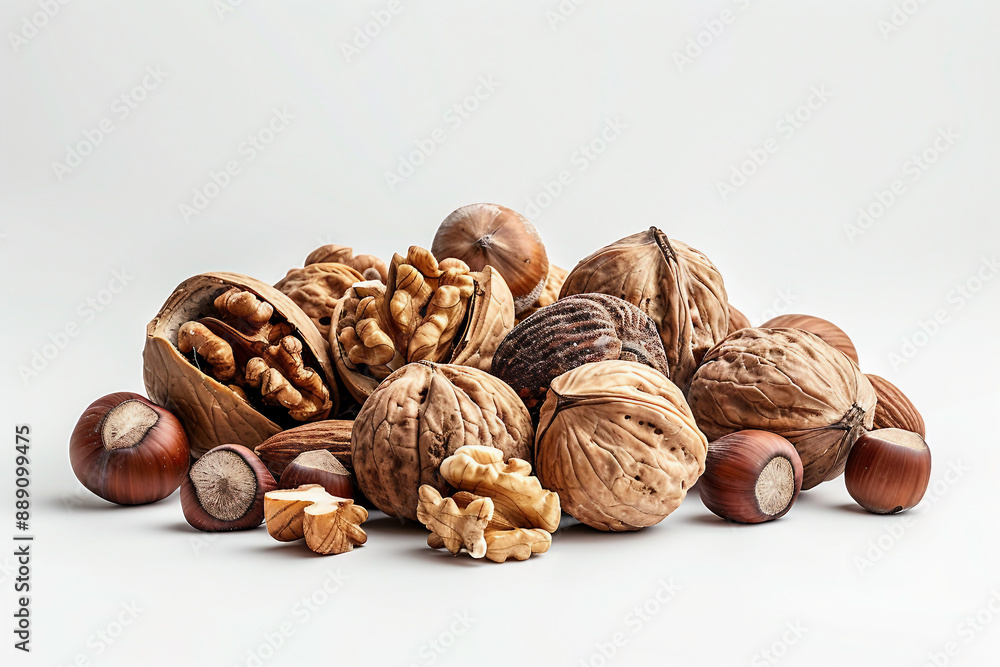 AI generated image of natural tasty ingredient isolated on white color background created with generative ai AI generated image of natural tasty ingredient isolated on white color background created with generative ai