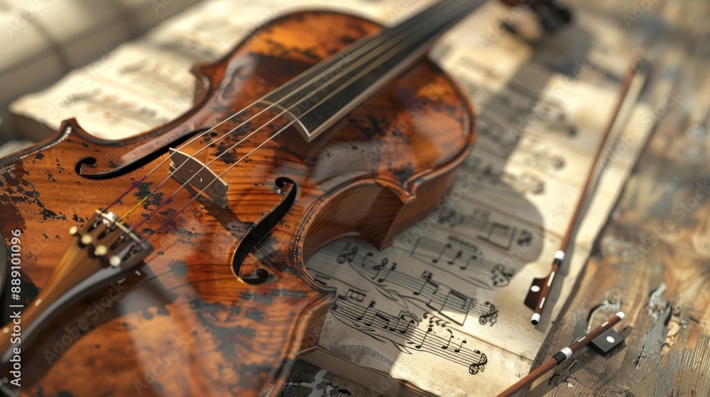 Fototapeta premium These interactive tools provide a deeper understanding of music theory and practice, making learning music more engaging and fun