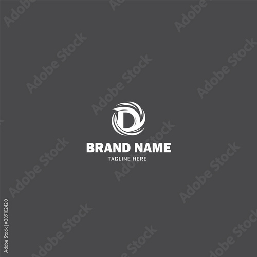 D abstract logo design business Template