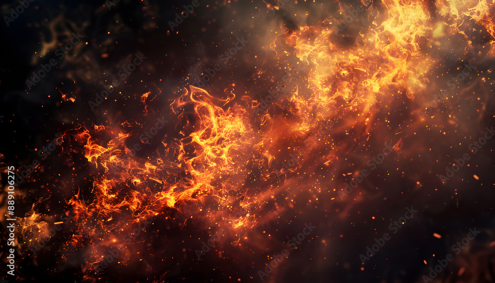 Fototapeta premium fire background