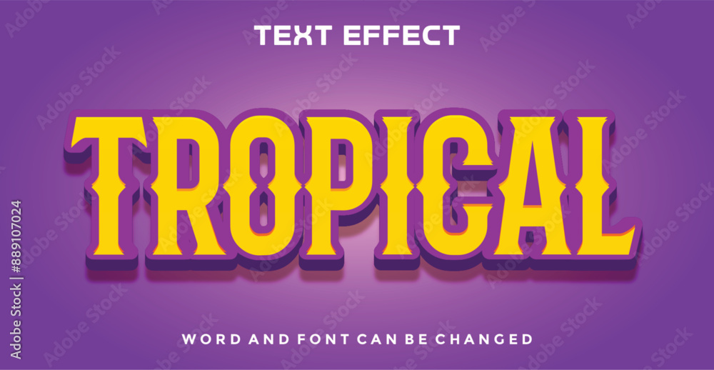 Tropical editable text effect Tropical editable text effect