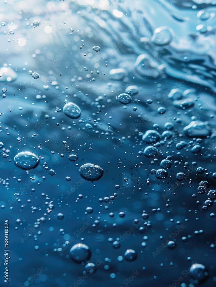 Close-up view of water bubbles forming on the surface of a body of water Close-up view of water bubbles forming on the surface of a body of water