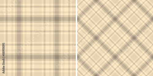 Check tartan seamless of textile plaid vector with a fabric pattern background texture. Set in pastel colors. Stylish festive outfits for special occasions.