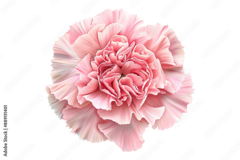 Pink carnation flower isolated on transparent background Pink carnation flower isolated on transparent background