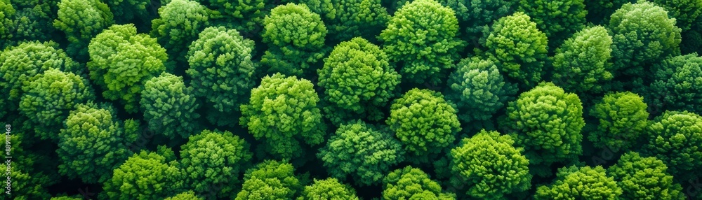 Aerial View of Dense Green Forest Aerial View of Dense Green Forest