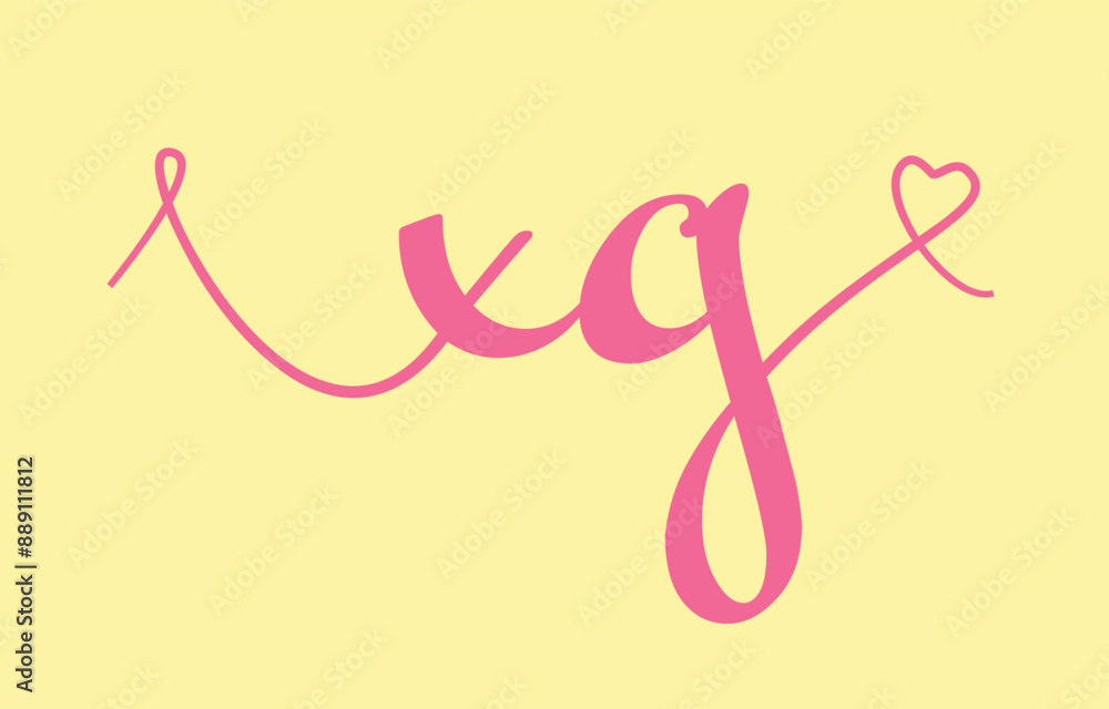 XG initial wedding monogram calligraphy vector illustration. Hand drawn lettering x and g love logo design for valentines day poster, greeting card XG initial wedding monogram calligraphy vector illustration. Hand drawn lettering x and g love logo design for valentines day poster, greeting card