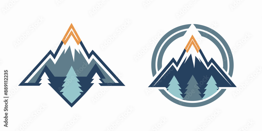 A Pictorial Mark for an Outdoor Adventure Company Featuring a Mountain Logo A Pictorial Mark for an Outdoor Adventure Company Featuring a Mountain Logo