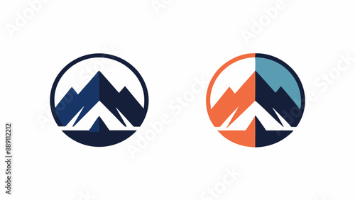 A Pictorial Mark for an Outdoor Adventure Company Featuring a Mountain Logo