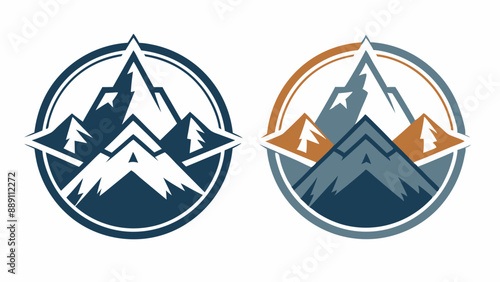 A Pictorial Mark for an Outdoor Adventure Company Featuring a Mountain Logo