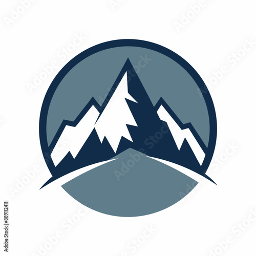 A Pictorial Mark for an Outdoor Adventure Company Featuring a Mountain Logo