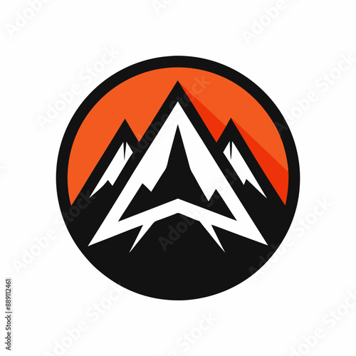 A Pictorial Mark for an Outdoor Adventure Company Featuring a Mountain Logo