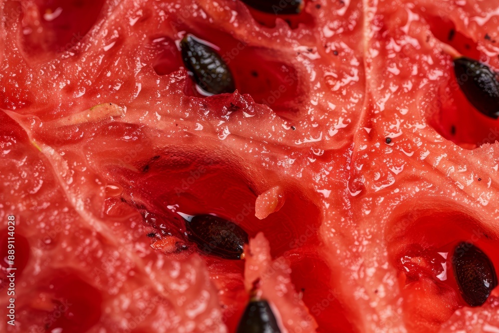 FRESH WATERMELON SLICE CLOSE-UP, MACRO. legal AI. Beautiful simple AI generated image in 4K, unique. FRESH WATERMELON SLICE CLOSE-UP, MACRO. legal AI. Beautiful simple AI generated image in 4K, unique.
