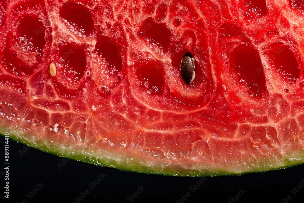 Close-up of juicy red watermelon slices with black seeds. Beautiful simple AI generated image in 4K, unique. Close-up of juicy red watermelon slices with black seeds. Beautiful simple AI generated image in 4K, unique.