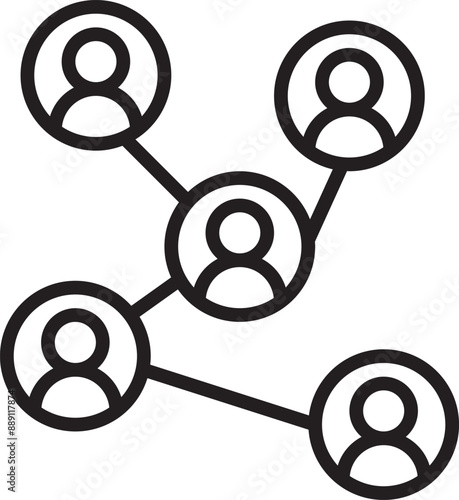 social network Vector  icon. stakeholders Vector Icon Isolated.