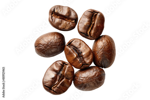 Wallpaper Mural Roasted coffee beans isolated on transparent background Torontodigital.ca