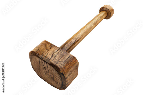 Rubber mallet isolated on transparent background