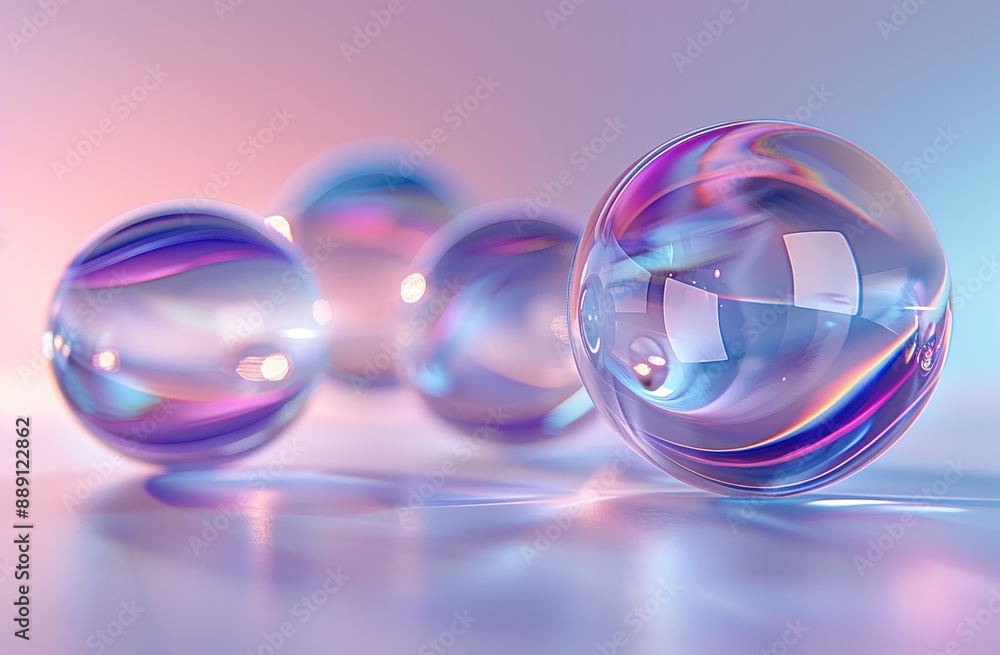 Abstract purple and rainbow sphere. Abstract purple and rainbow sphere.