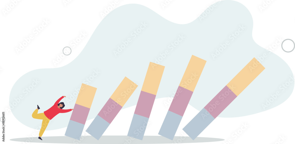 Small tiny habits to change or increase productivity, efficiency or improvement, easy way to win business success or make a big impact concept.flat design.illustration with people. Small tiny habits to change or increase productivity, efficiency or improvement, easy way to win business success or make a big impact concept.flat design.illustration with people.