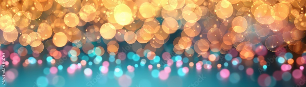 Obraz premium Abstract background with blurred colorful lights.