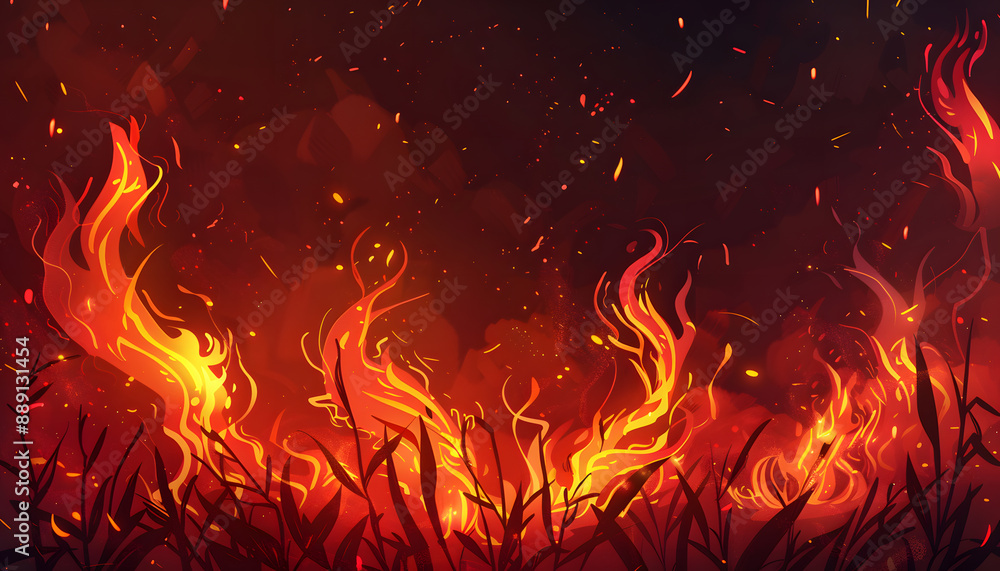 Fototapeta premium fire background