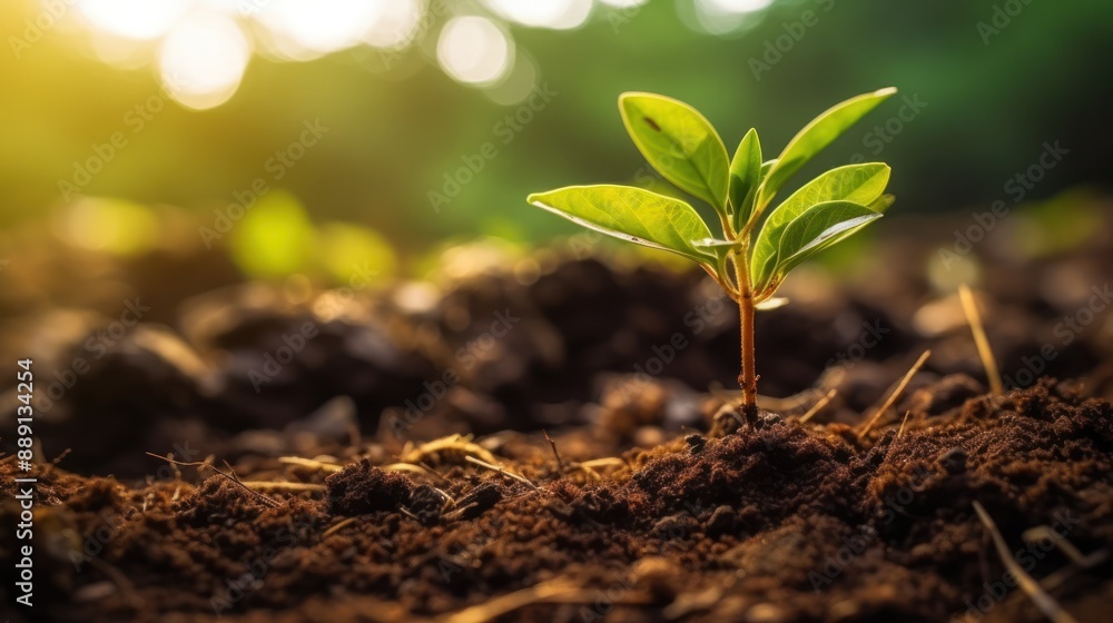 New Life Sprouting Through Soil