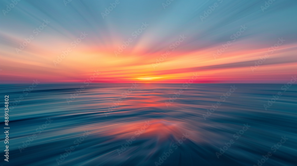 Obraz premium Beautiful sunset blur background. sunset sky Nature background, sunset in the clouds. 