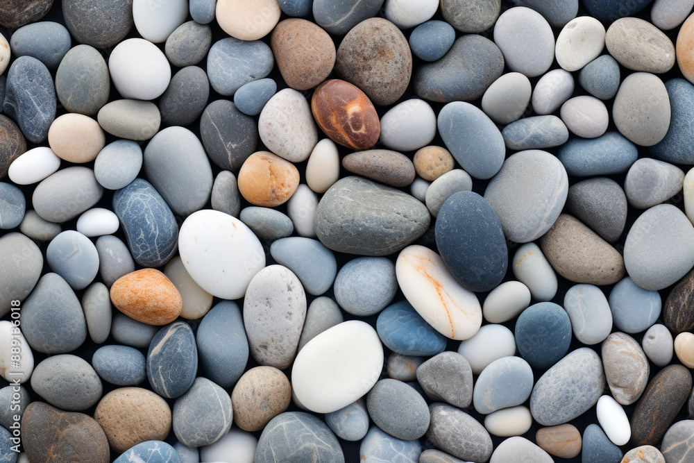 Processed collage of sea shore pebbles texture. Background for banner, backdrop or texture Processed collage of sea shore pebbles texture. Background for banner, backdrop or texture