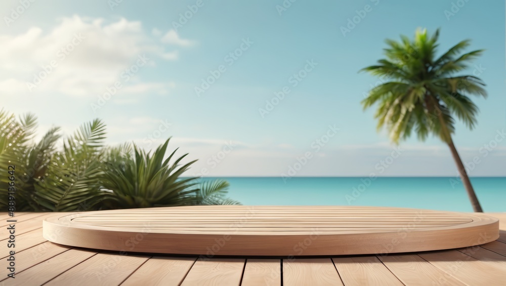 3d podium stand for product presentation with summer concept. Pedestal platform. Minimal summer vacation. 3d podium stand for product presentation with summer concept. Pedestal platform. Minimal summer vacation.