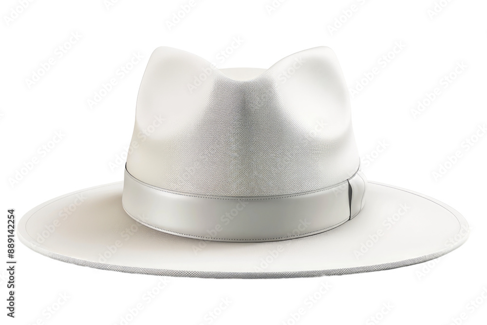 White hat isolated on transparent background White hat isolated on transparent background