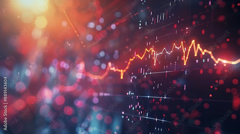 Animated stock market chart pulsing with the dynamic movement of financial activity, resembling a heartbeat. Animated stock market chart pulsing with the dynamic movement of financial activity, resembling a heartbeat.