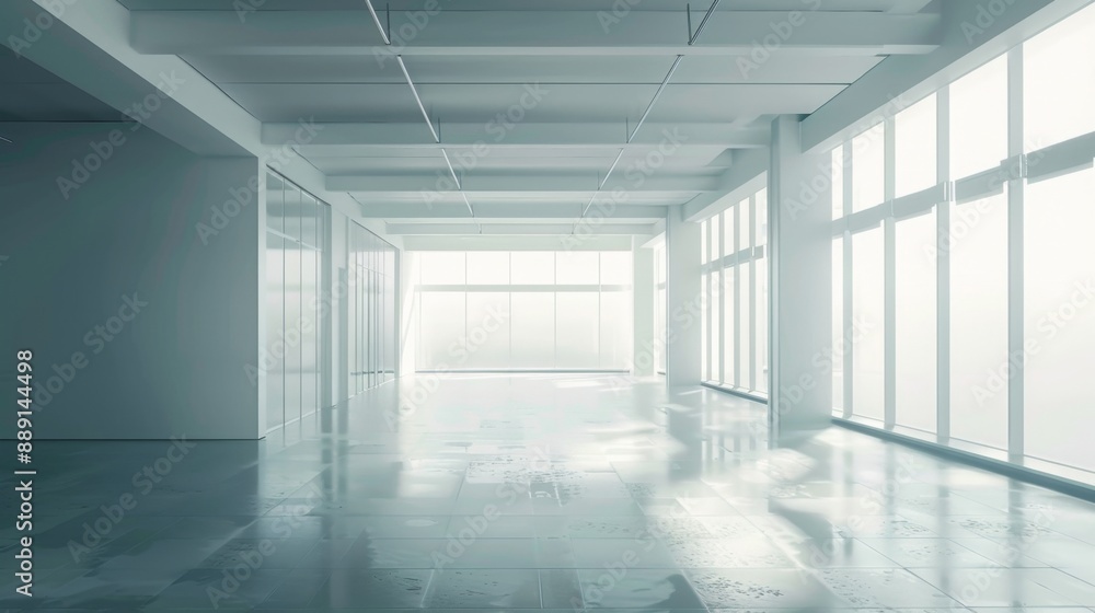 Modern Empty Office Open Space Interior. Business Meeting and Corporate Environment in a Spacious Office Setting. AI-Generated, High-Quality 4K Wallpaper. Modern Empty Office Open Space Interior. Business Meeting and Corporate Environment in a Spacious Office Setting. AI-Generated, High-Quality 4K Wallpaper.