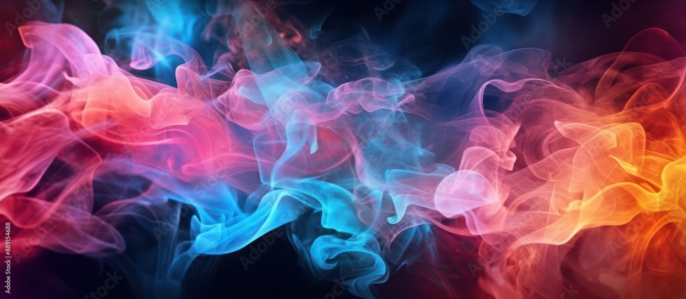 Fototapeta premium Abstract Colorful Smoke Swirls