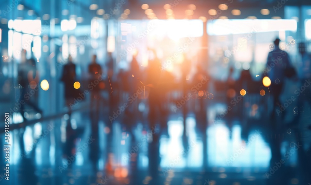 Abstract Blurred Business Professionals in Modern Office Building Meeting Room. AI-Generated 4K High-Quality Wallpaper Depicting Corporate Meeting and Collaboration Abstract Blurred Business Professionals in Modern Office Building Meeting Room. AI-Generated 4K High-Quality Wallpaper Depicting Corporate Meeting and Collaboration