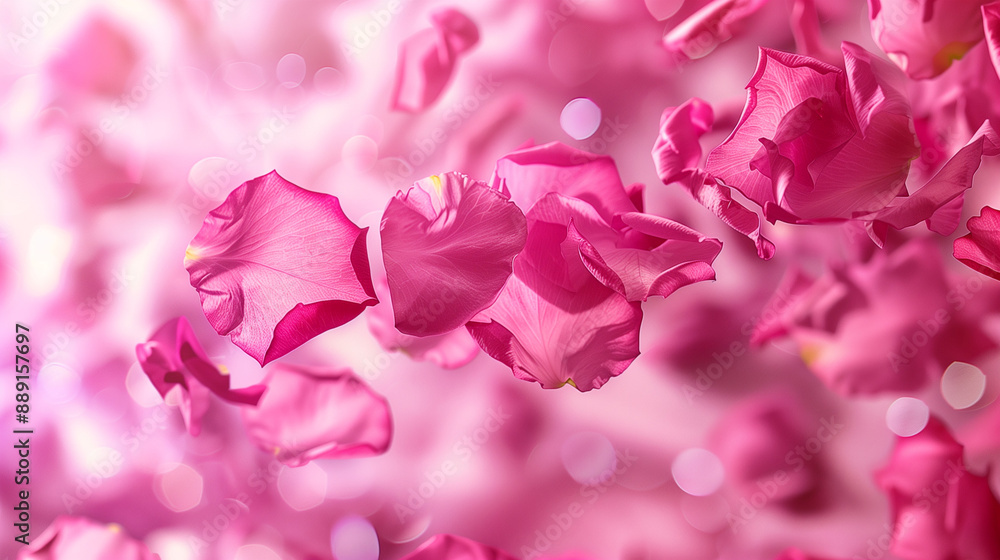 Fototapeta premium pink rose petals background