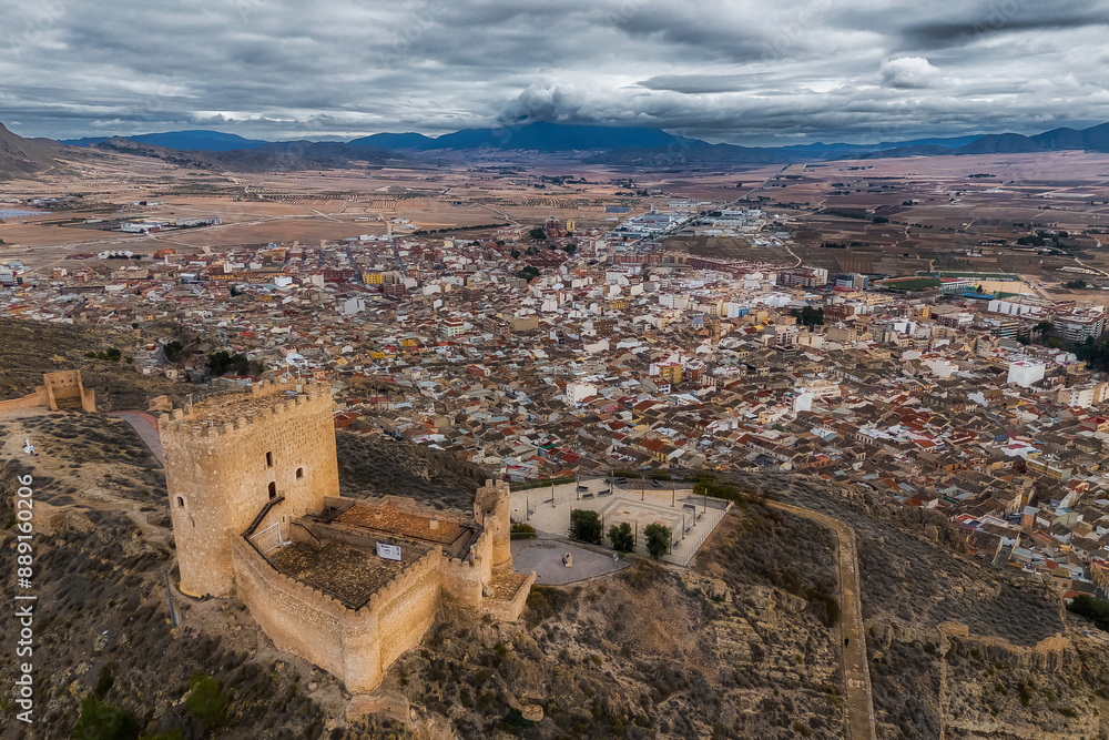 Obraz premium Aerial view of Jumilla, Region of Murcia, Spain