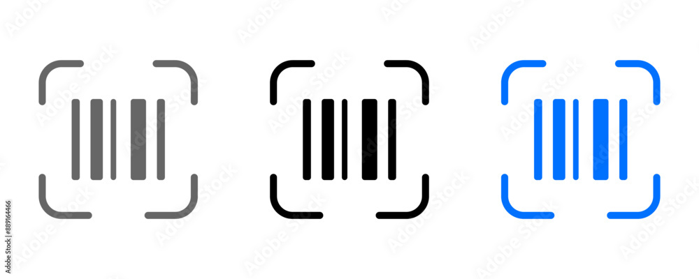 Barcode scanner icon. Scan QR Code symbol. Barcode scanner icon. Scan QR Code symbol.