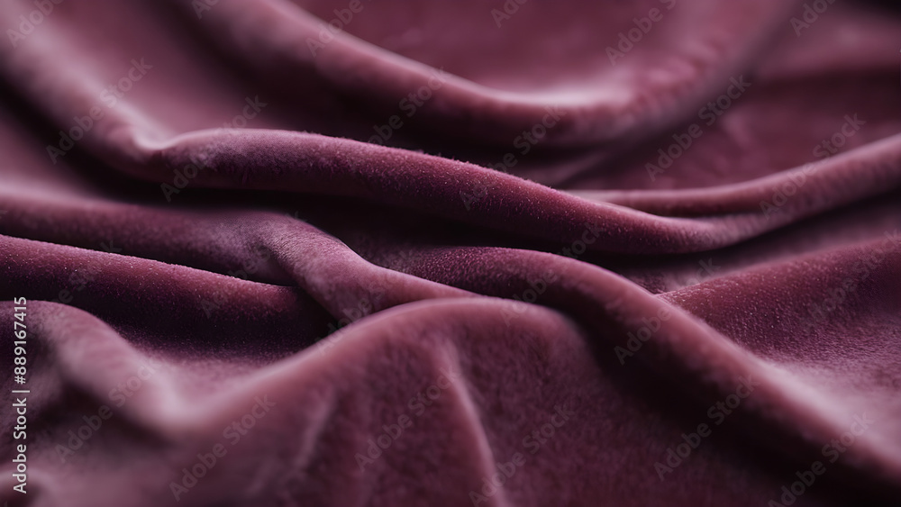 Obraz premium Macro Shot of Velvet Fabric, Highlighting Soft and Plush Texture